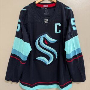 Adidas Seattle Kraken Mark Giordano Authentic NHL Hockey Jersey Size 54 H60163